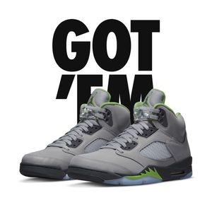 Air Jordan 5s GREEN BEAN mens 11
